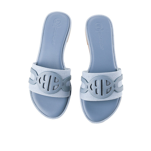 Hush Puppies Sandal Wanita Slide Raven Cave In Blue