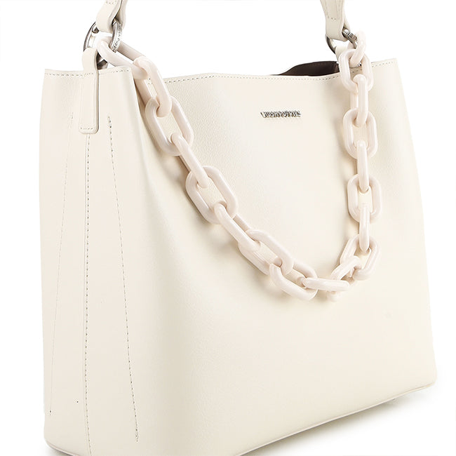 Hush Puppies Tas Satchel Wanita Linsie Satchel (L) In Off White