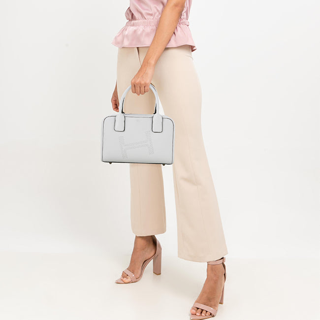 Cass Top Handle M In White