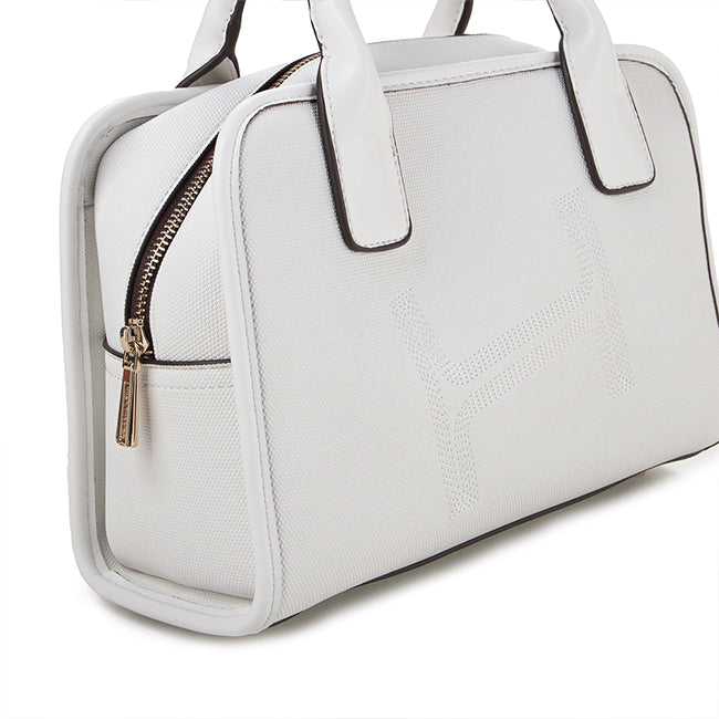 Cass Top Handle L In White
