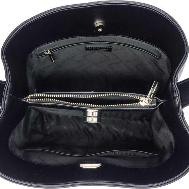 Hush Puppies Tas Wanita Tortee Satchel In Black