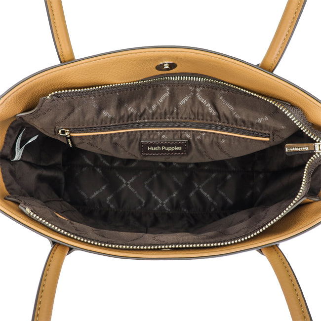 Hush Puppies Women Bags Patty Tote (M) In Camel