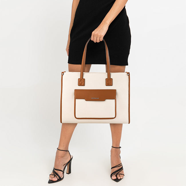 Obermain Tas Tote Wanita Ria Tote (L) In Beige