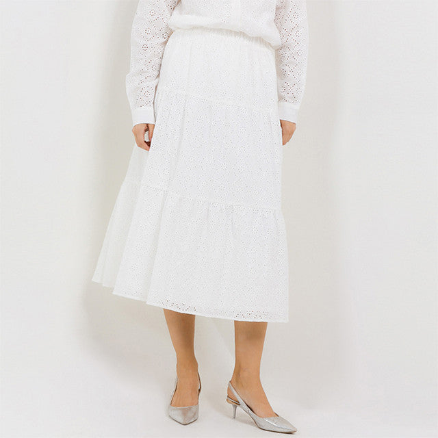 Hush Puppies Pakaian Wanita Linen Kemiri In White