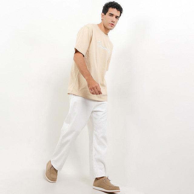 Obermain Pakaian Pria T Shirt Colombus In Khaki