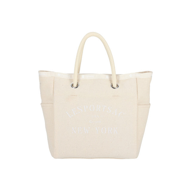 Canvas Sm Easy Tote In Meringue Canvas Logo