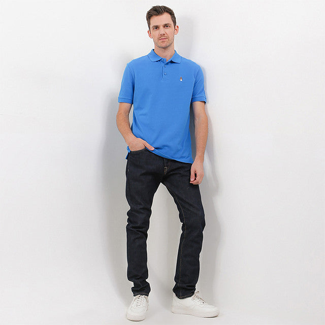 Hush Puppies Pakaian Pria Polo Bsc Tangelo In Blue