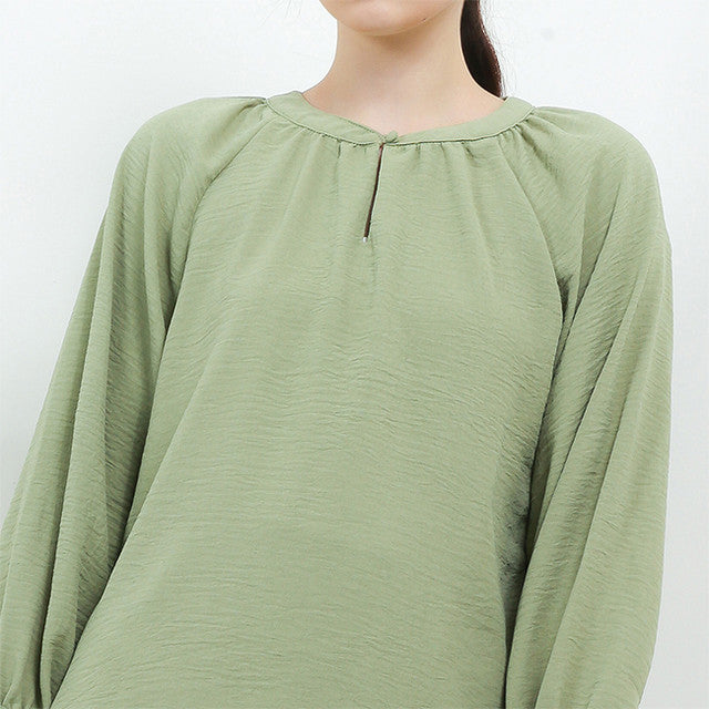 Hush Puppies Pakaian Wanita Blouse Thivi In Green