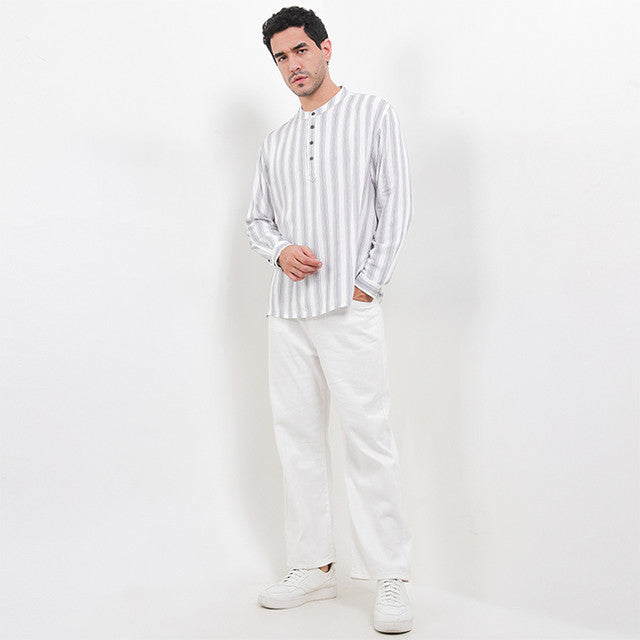 Obermain Pakaian Pria Shirt Caspian In Grey