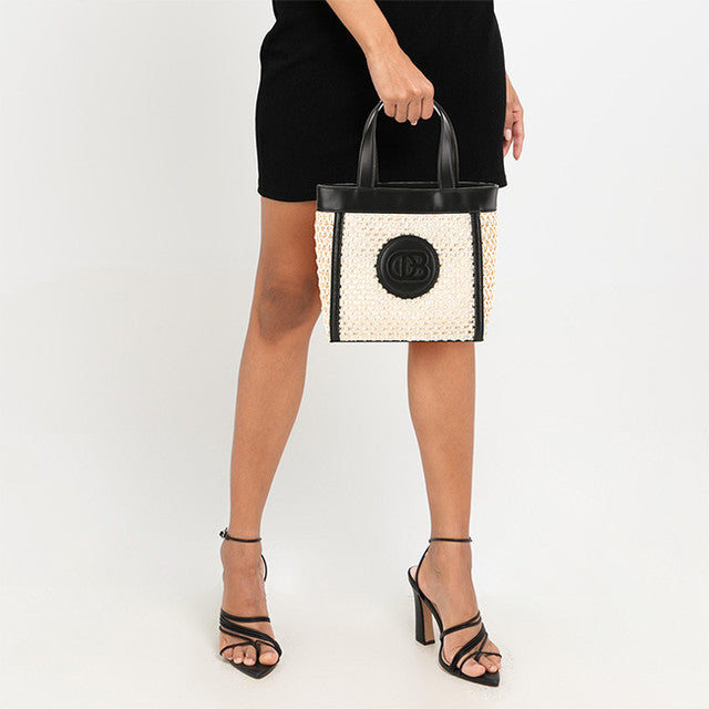 Aliyah Top Handle Bag In Black