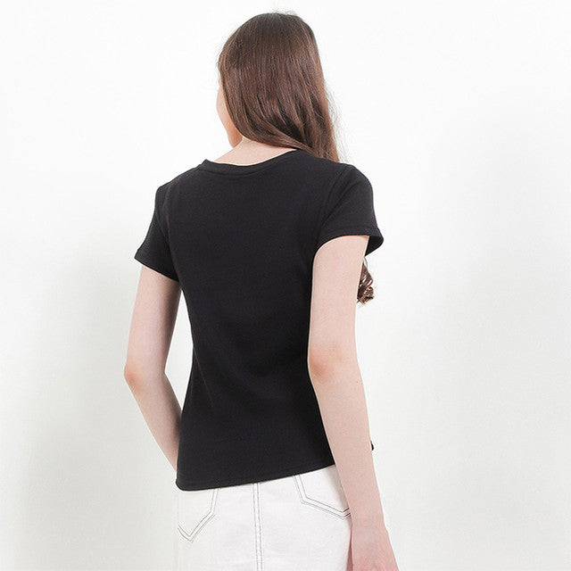 Hush Puppies Pakaian Wanita T Shirt Bsc Vella In Black