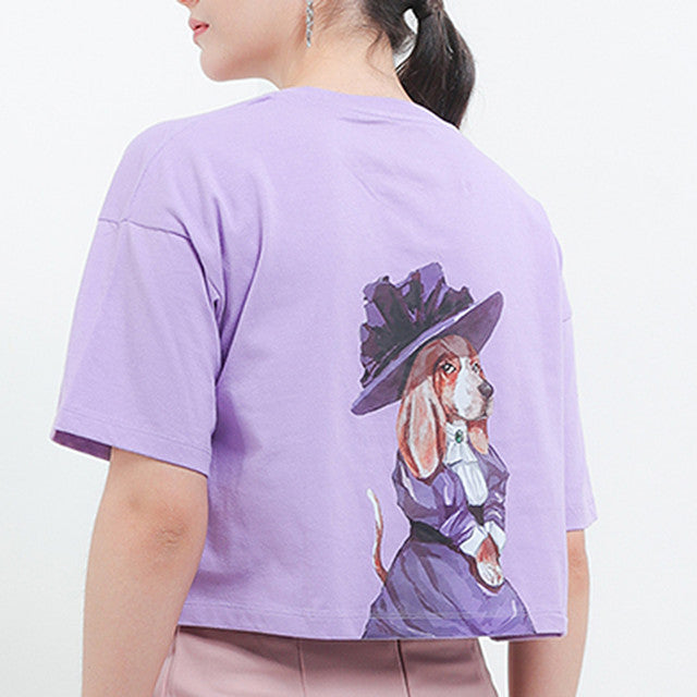 Hush Puppies Pakaian Wanita T Shirt Hh Onderea In Purple
