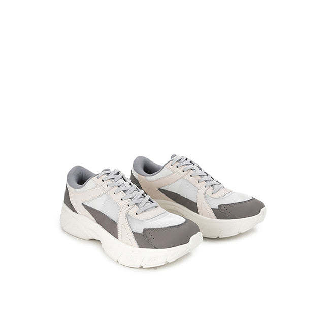 Hush Puppies Sepatu Pria Sneakers Movement Lace Up In White Leather