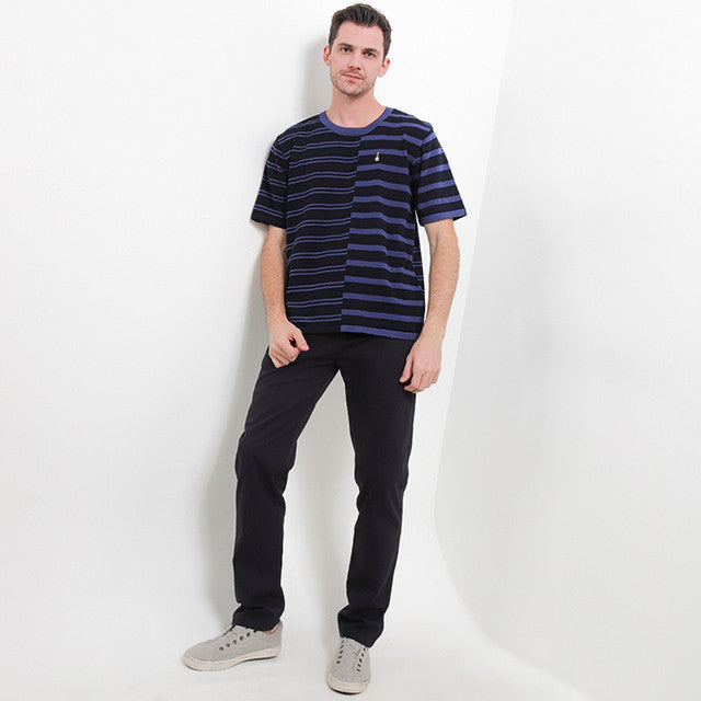 Hush Puppies Pakaian Pria T Shirt Merane In Navy