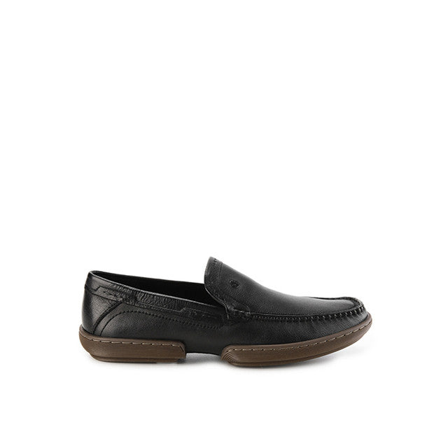 Hush Puppies Sepatu Pria Dymond Loafer In Black Leather