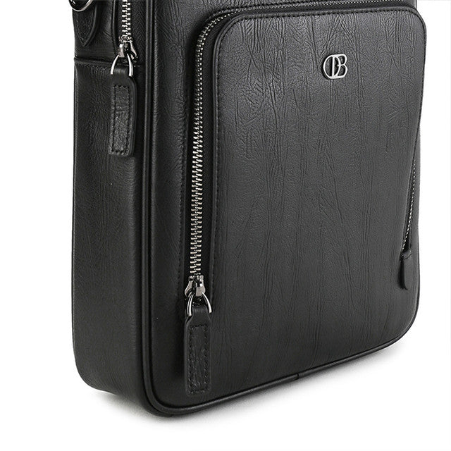 Obermain Bags Pria Sling Bag Boston Sling Bag In Black L