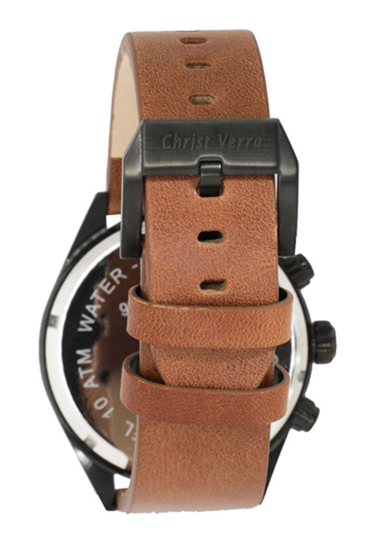 Christ Verra Men'S Watches Cv 71176G-26 Blk/Brn