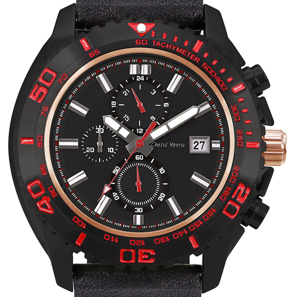 Christ Verra Men'S Watches Cv 80019G-26 Blk