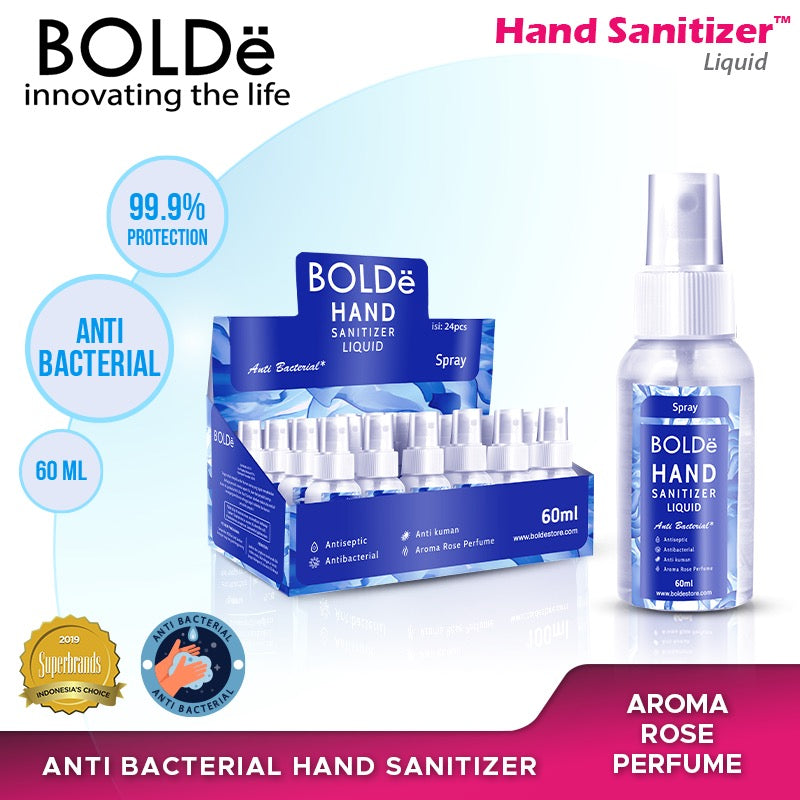 Bolde Liquid Hand Sanitizer Rose 60 Ml