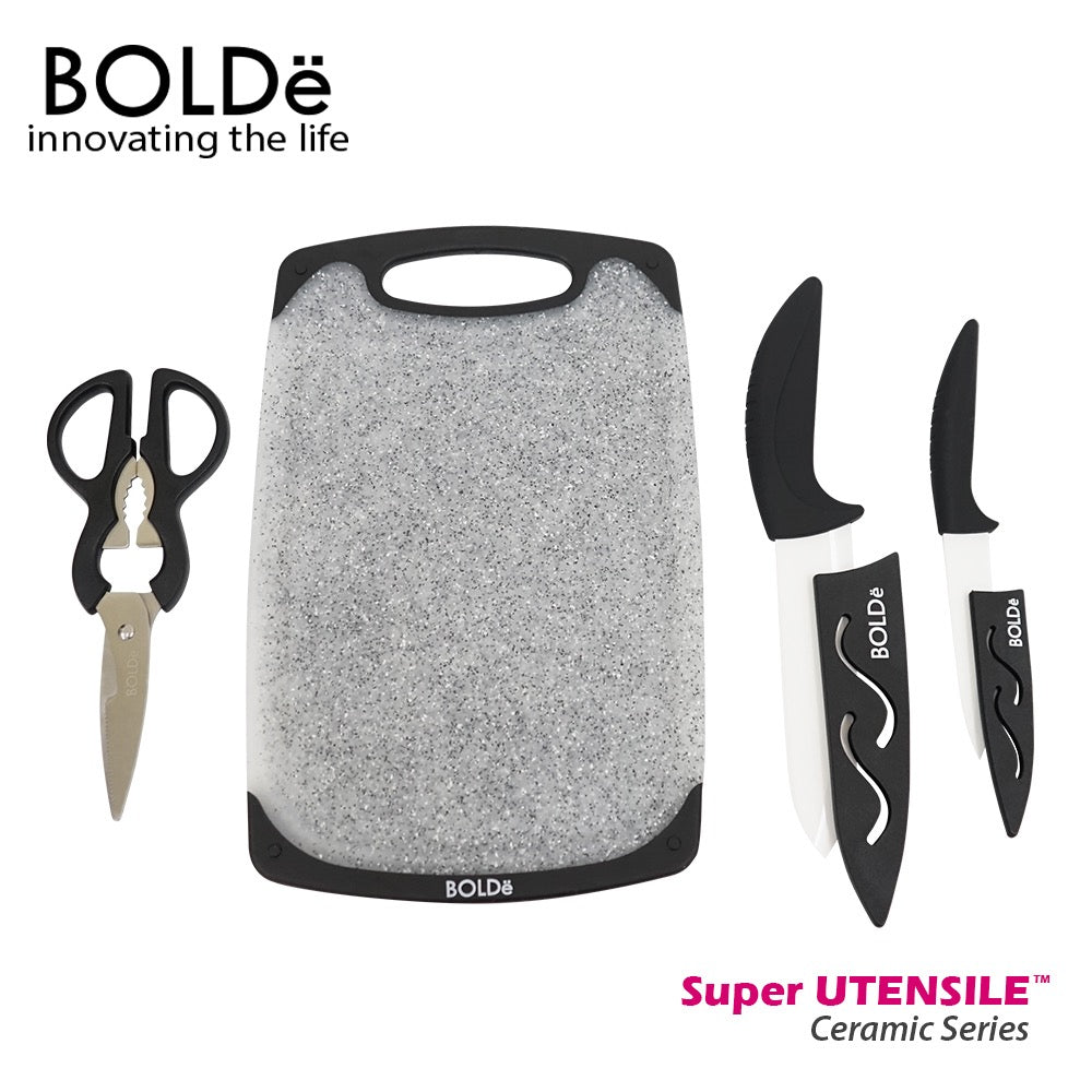 BOLDe Super Utensil Cutting Board Set 3+1