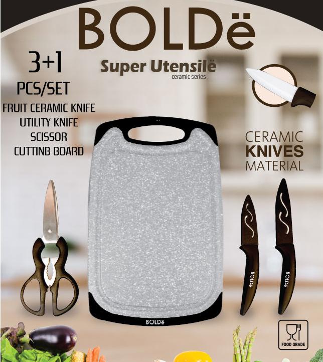 BOLDe Super Utensil Cutting Board Set 3+1
