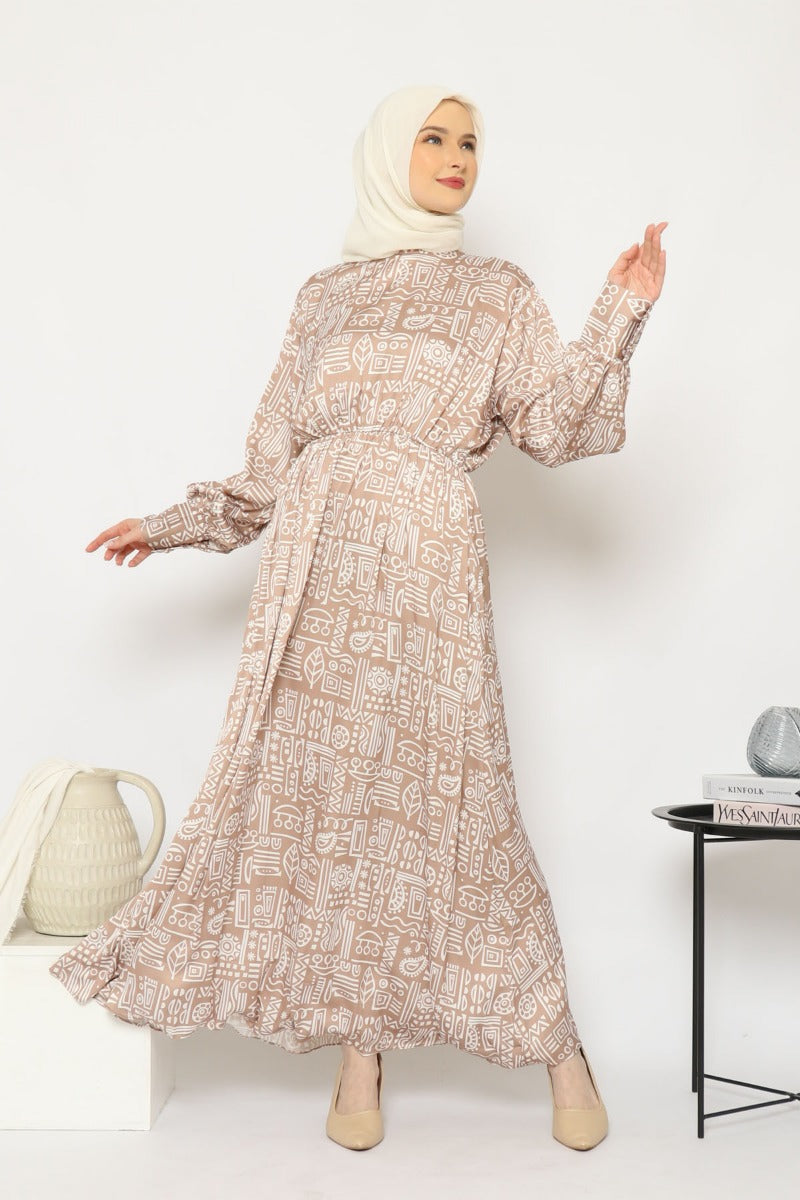 Kara Dress Golden Cream