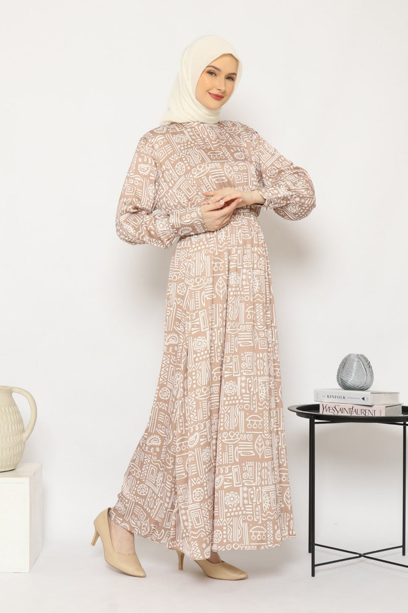 Kara Dress Golden Cream