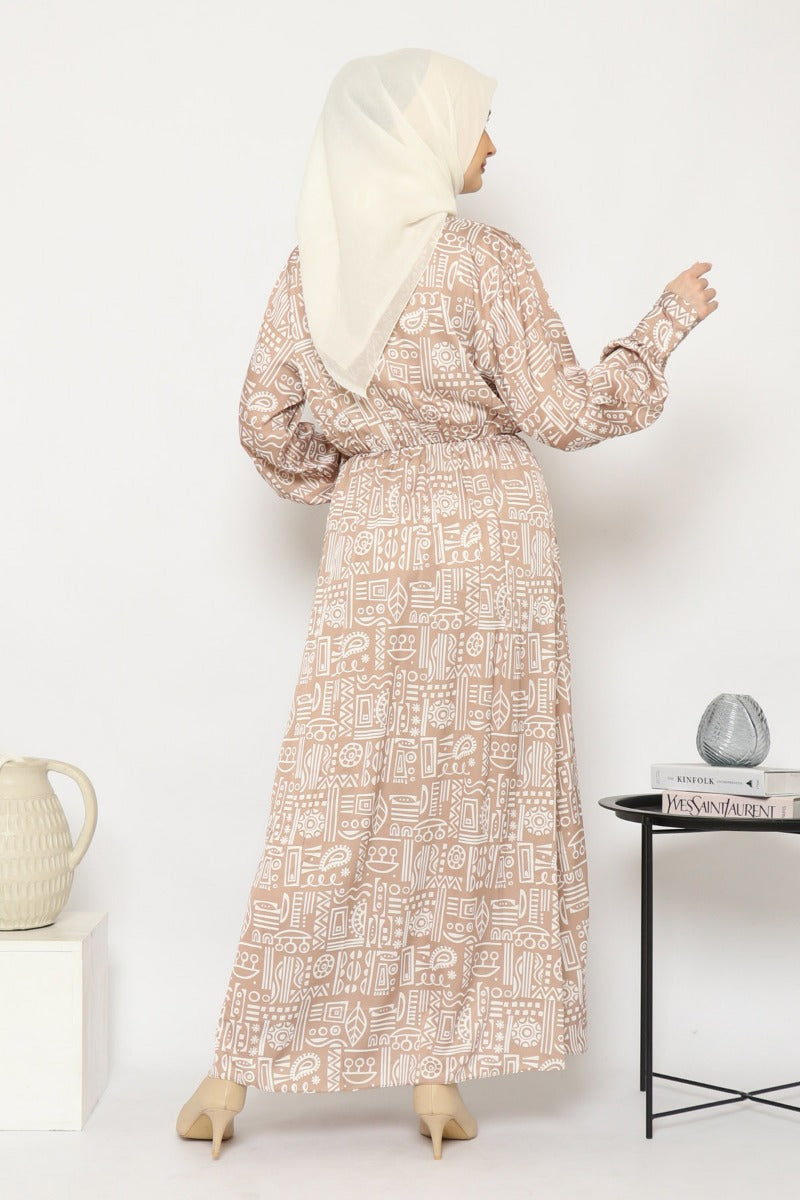 Kara Dress Golden Cream