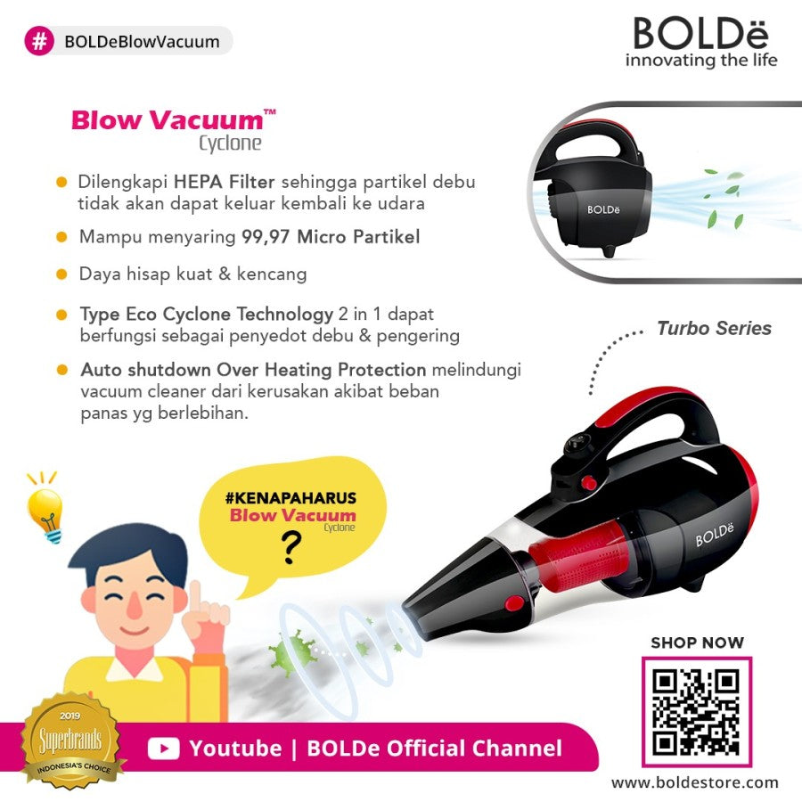BOLDe Super Hoover Cyclone Black ( Vacuum Cleaner )