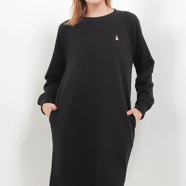 Hush Puppies Pakaian Wanita Dress Bsc Belly In Black
