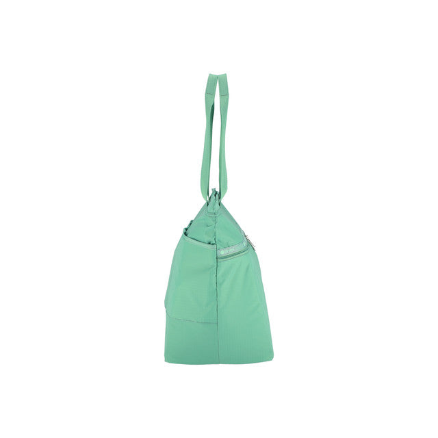 Carlin Zip Top Tote Bag In Sage Green