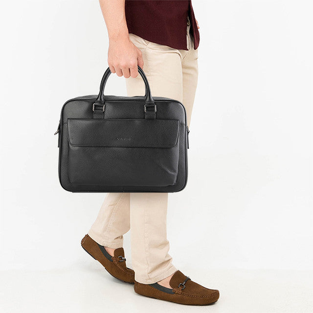 Obermain Tas Pria Backpack Barry Document Bag - L In Black