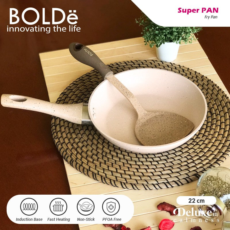 BOLDe Super Pan Fry Pan 22cm Beige