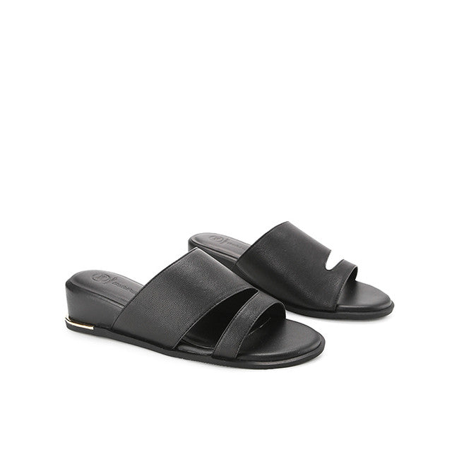 Hush Puppies Sandal Wanita Wedges Clover In Black