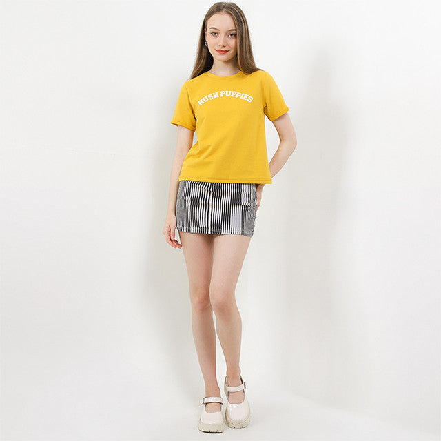 Hush Puppies Pakaian Wanita T Shirt Bsc Glena 2 In Mustard