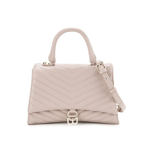 Layla Top Handle Bag (M) In Taupe