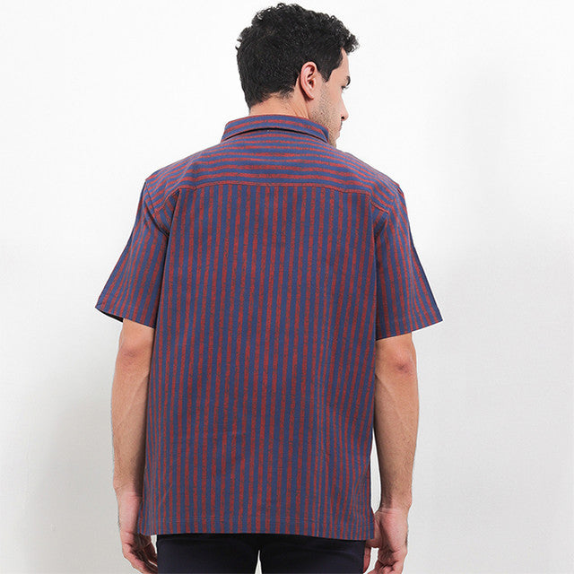 Obermain Pakaian Pria Shirt Bay In Navy