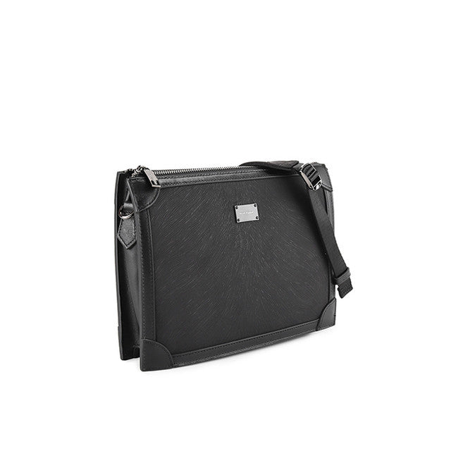 Hush Puppies Tas Pria Manrico Clutch/Messenger Bag In Black