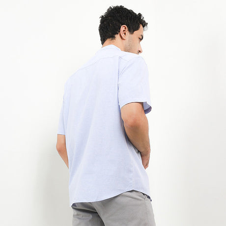 Hush Puppies Pakaian Pria Shirt Kola In Light Blue