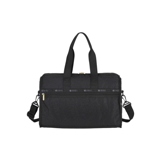 LeSportsac Tas Wanita Duffle Deluxe Med Weekender In Puffy Blossoms Peach