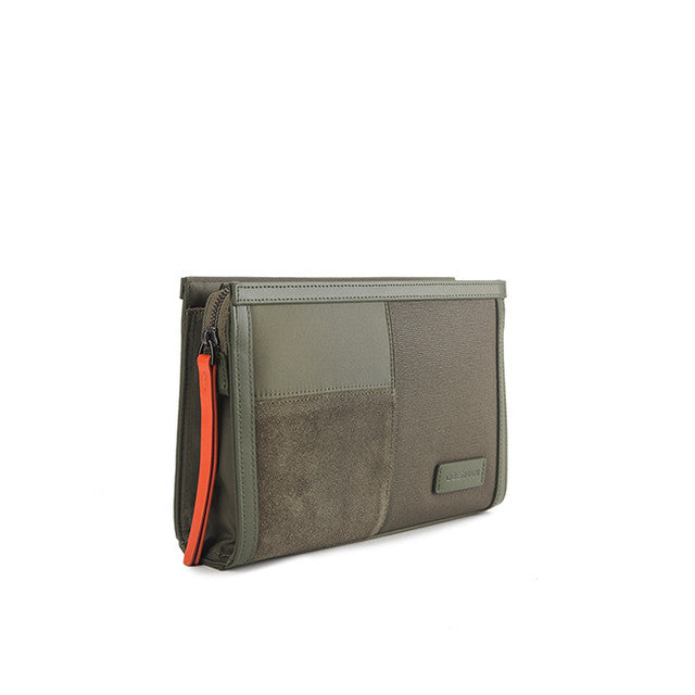 Obermain Tas Pria Laron Clutch In Olive