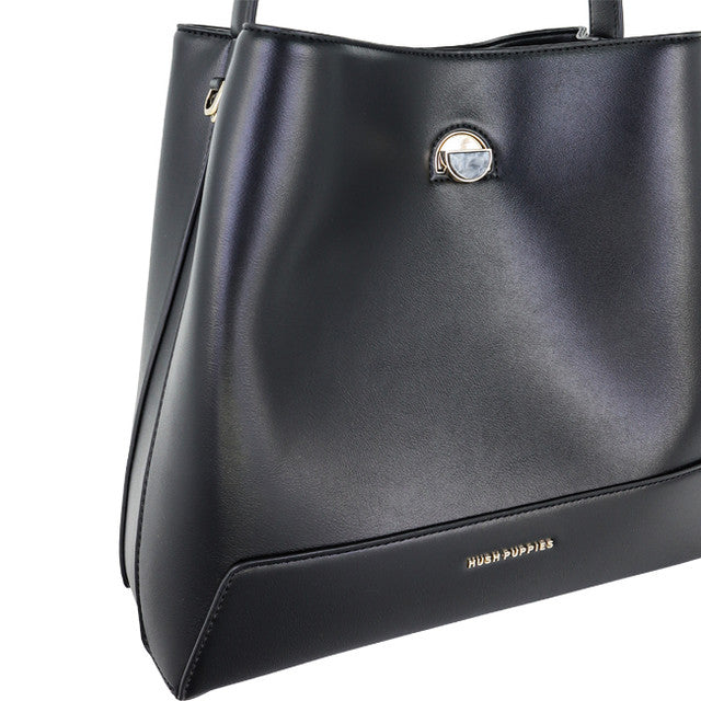 Hush Puppies Tas Wanita Tortee Satchel In Black