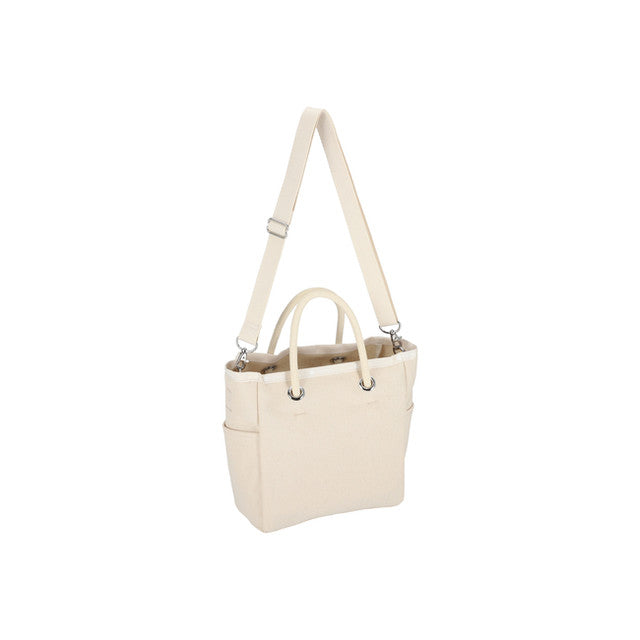 Canvas Sm Easy Tote In Meringue Canvas Logo