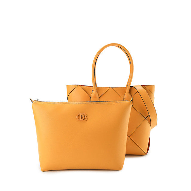Charlotte Top Handle Bag (L) In Yellow
