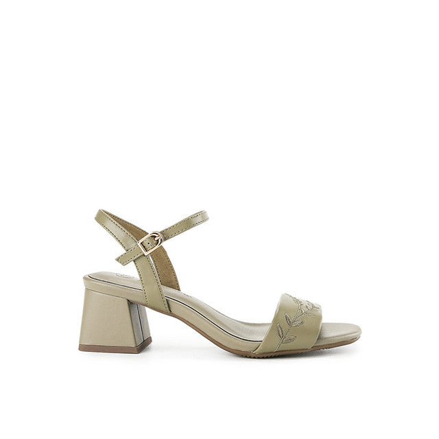 Hush Puppies Sandal Wanita Heels Fiore Amber In Olive