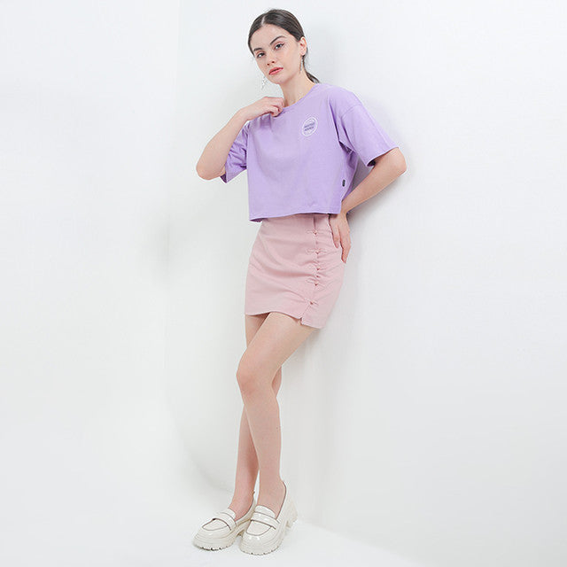 Hush Puppies Pakaian Wanita T Shirt Hh Onderea In Purple