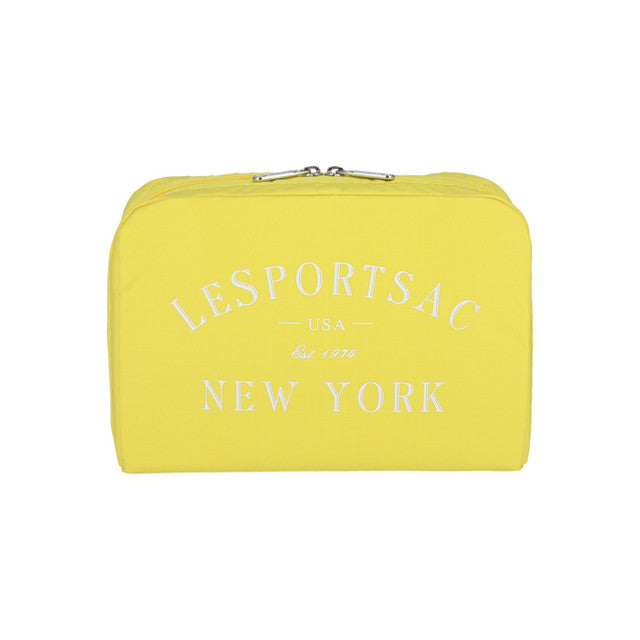 Extra Large Rectangular Cosmetic In Primrse Ylw Logo Cosm