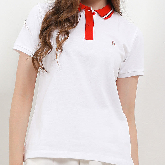 Hush Puppies Pakaian Wanita T shirt Melta Polo In White