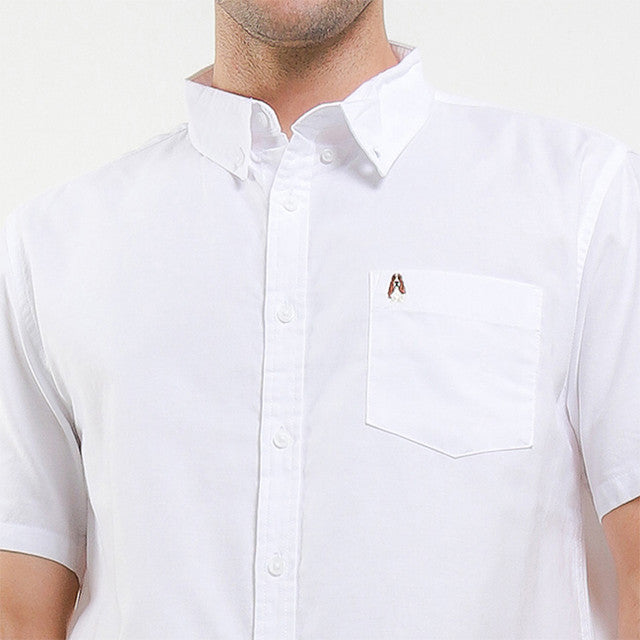 Hush Puppies Pakaian Pria Shirt Dillion 2 In White