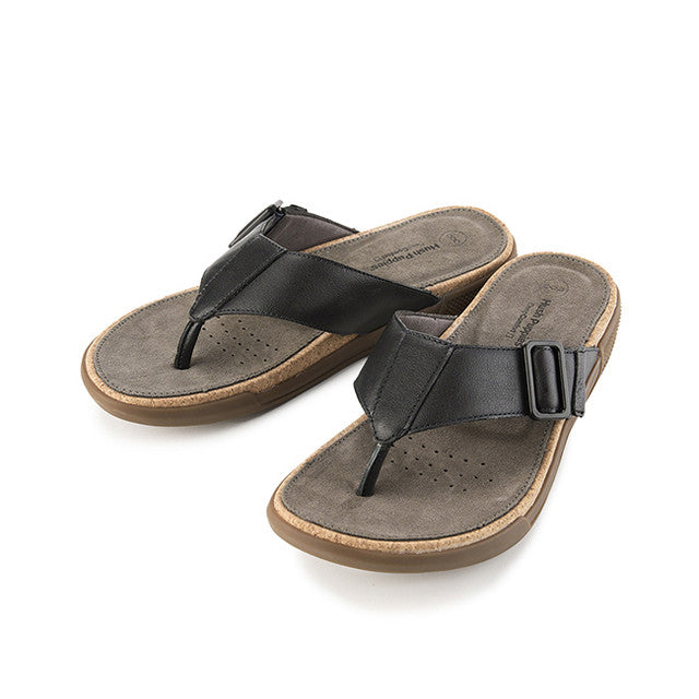 Hush Puppies Sandal Pria Asahi Jake Toepost In Dark Grey